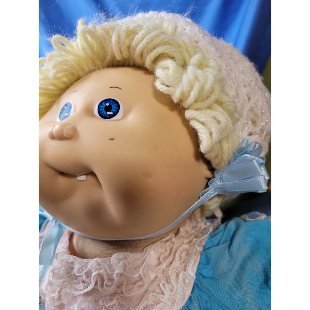 1983 Lemon Loop Xavier Roberts Cabbage Patch Doll Blue Eyes First Tooth - Picture 5 of 16